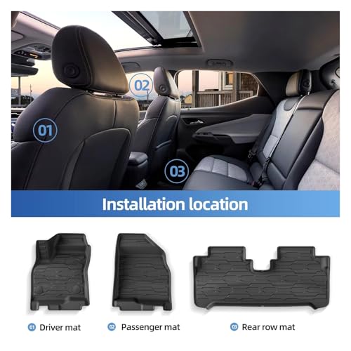 Tapis auto de sol pour Chevrolet Bolt EUV 2024 accessoires auto 3D - 3