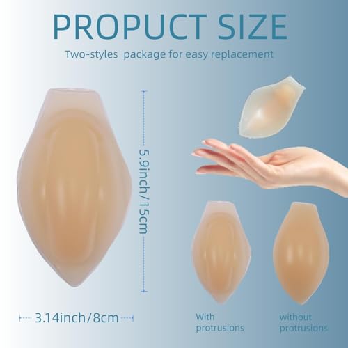 2 Pcs Bulge Enhancer Men Silicone Enlarge Men Bulge Enhancing Underwear Cup for Swim Trunks, Briefs, Daily Wear2