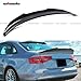 WheelX Rear Spoiler Compatible with 2013-2016 Audi A4, PSM Style High Kick Fit for B8.5, Exterior Duckbill Spoiler Trunk Tail Deck Lid Wing Lip (Carbon Fiber Pattern)