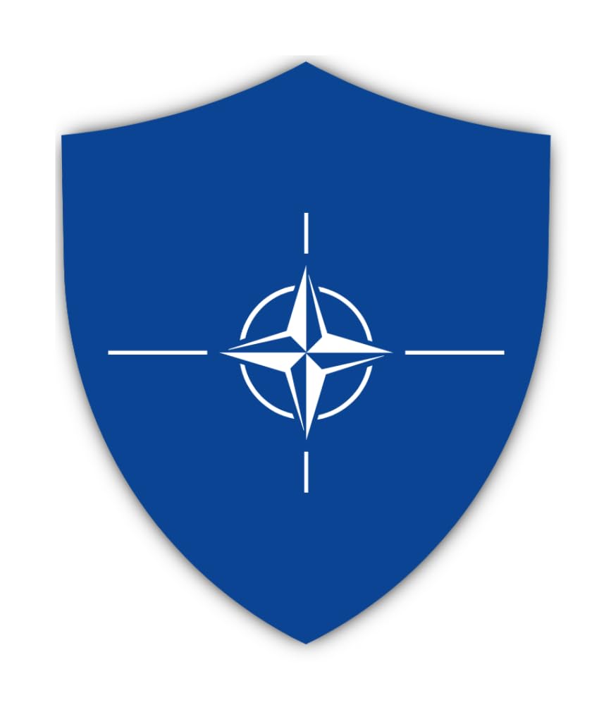 Havati Sticker: 200 Mm, 1 Piece - Flag Sign - Nato - For Car, Laptop, Suitcase And More
