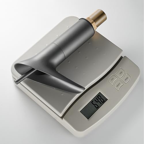 Robinet cascade gris Feng Shui en laiton pour éliminer les éclaboussures d'évier