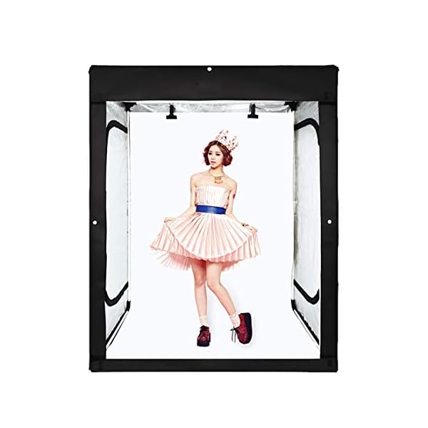 MMFXUE Leuchtkasten Tragbare Faltbare Studiobox ， Faltbares Fotostudio， Fotozelt Mit Beleuchtung, Leuchtkasten…