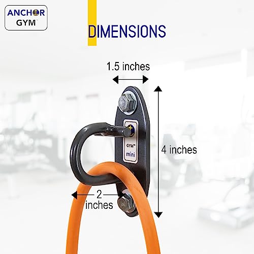 The Anchor Gym Anchor Gym-Mini H1 (Set Of 3) - Wall Mounted Modular Hooking Platform For Resistance Bands, Suspension Straps, Stretch Straps, And Large Loop Bands #TOP4