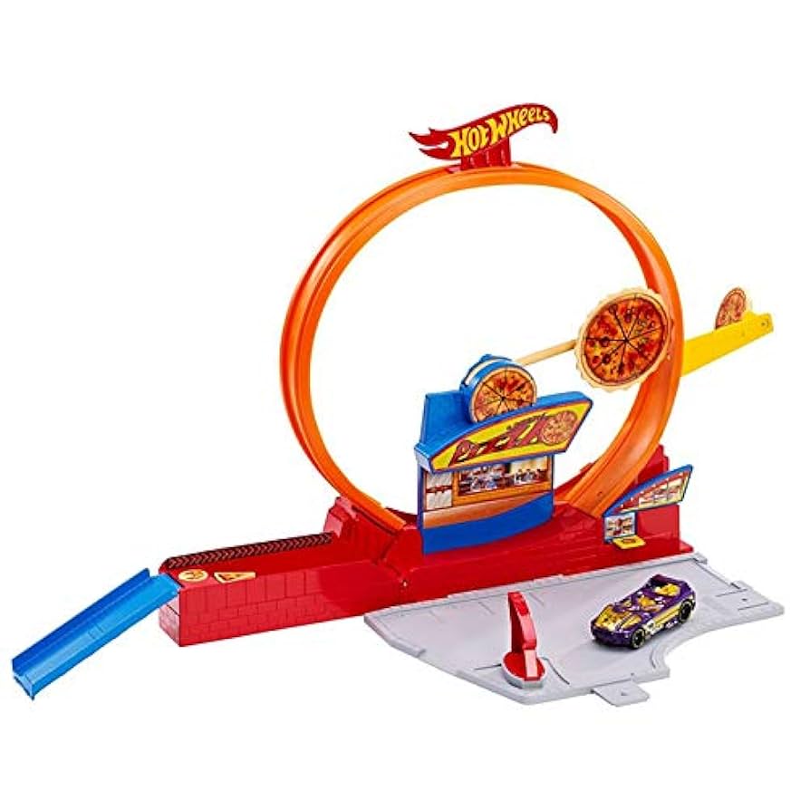 Mattel FTL88 - Hot Wheels Speedy Pizza samochodowy zestaw do