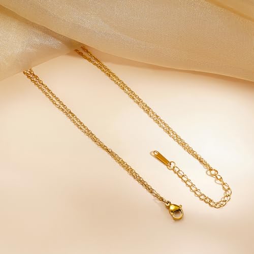 Image of Rubans Demi Fine Stainless Steel Pendant Chain Daily Gift for Women & Girls