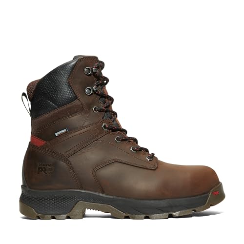 Timberland PRO Timberland PRO Men's TiTAN EV 8 Inch Composite Safety Toe Waterproof Insulated Industrial Work Boot, Brown-2024 NEW, 8 M US