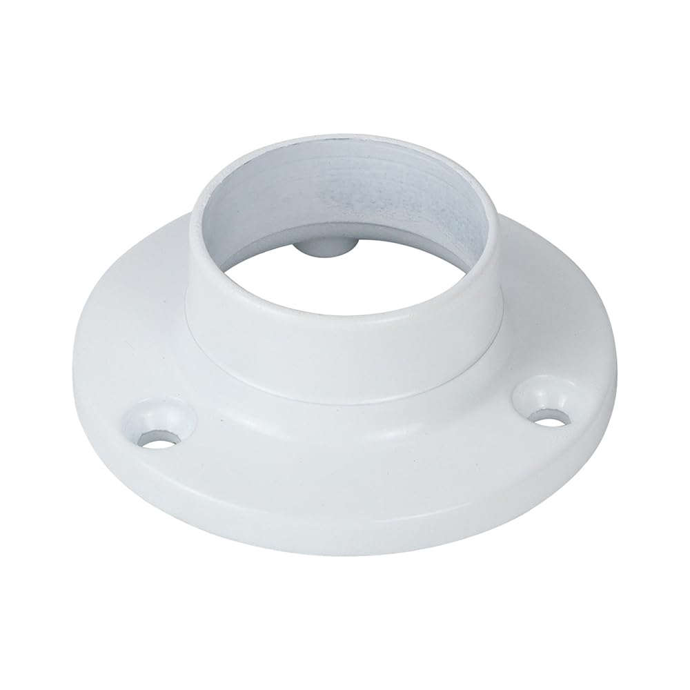 Timco White End Sockets - For Round Tube - Timpac 2 204144P