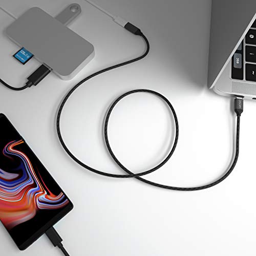 DISDIM USB C Extension Adapter Cable, [183cm/6FT] Thunderbolt 3 USB 3.1 Type-C Fast Charging,4K HD Vedio, Audio Transfer, Data Sync Extend Cord Compatible with MacBook Pro,Nintendo Switch,Pixel 3/2/XL - Thumbnail 5