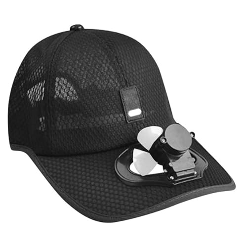 Casquette avec ventilateur de refroidissement chapeau soleil coton ajustable vélo