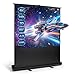 Todeco Beamer Leinwand 80 Zoll 4:3, Mobile Business und Heimkino Beamer, Tragbar Projektor Leinwand, Bodenprojektor Bildschirm, 163 x 123 cm, Keine Montage erforderlich