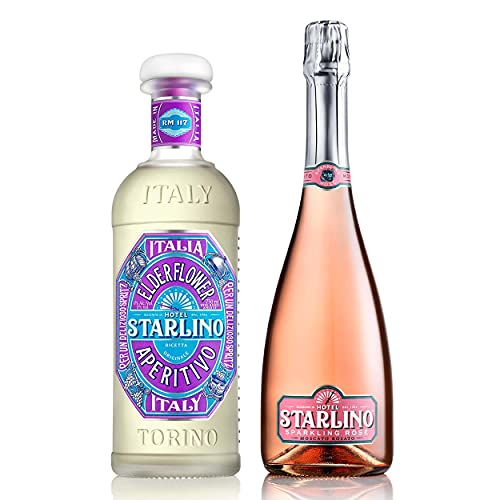 Starlino Elderflower & Sparkling Moscato Set (2x0,75l) - Italienisches Aperitif-Set für den perfekten HUGO-Drink für die Party zuhause Cover