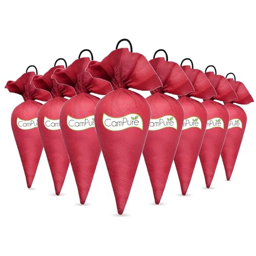 Image of CamPure Camphor Cone (Rose) Pack Of 8-100% Organic | Air Freshener For Car, Wardrobe, Office Cabin's, Drawers, Travel Bag & Bathroom