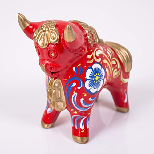 Peruvian Red Ceramic Pucara Bull 4.7