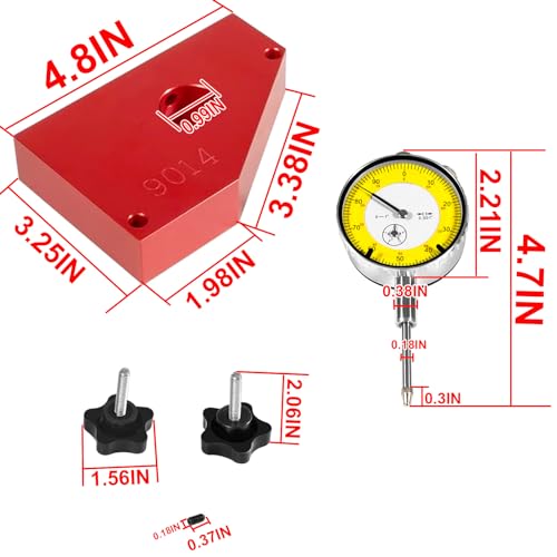 Image of 9014 Crankshaft Runout Measuring Tool Gear Drive Backlash Tool fit for Harley Davidson,Crank Pinon Shaft Runout Tool