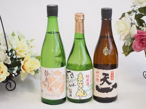 地酒純米酒特集3本セット(早川酒造 天一 純米酒(三重県) 秋田銘醸 まなぐ凧 純米酒(秋田県) 清水清三郎商店 鈴鹿川 純米酒(三重県)) 720ml×2本 750ml×1本