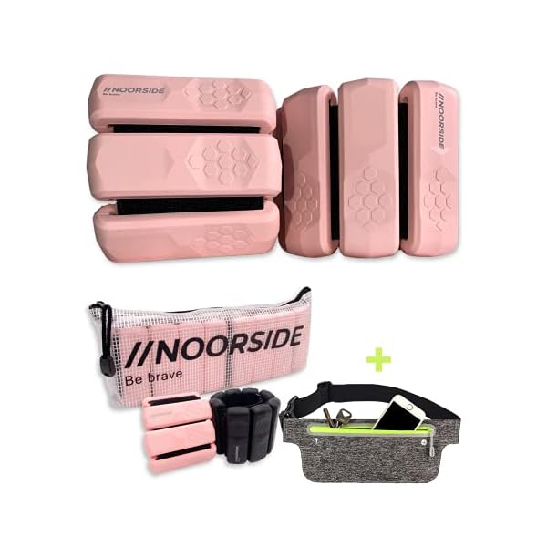 NOORSIDE Adjustable Wrist Weights sets for women , Ankle weights for women , Men Set of 2 ( 1.1 lb Each ) Leg & Arm…