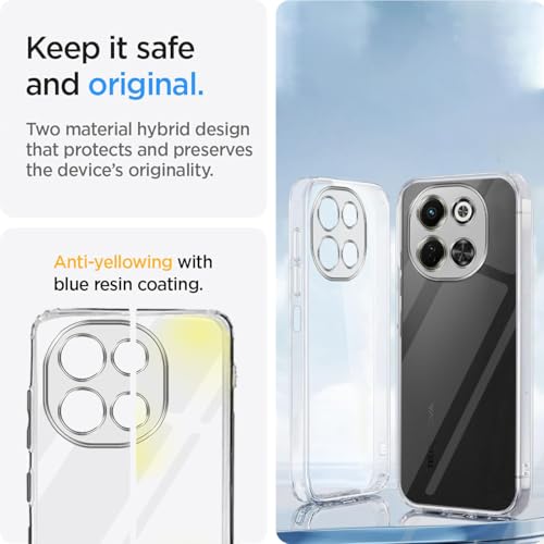 Image of Jkobi Back Cover for Tecno Pova 6 Neo (Silicone Clear Shockproof Case with Camera Protection | Soft and Flexible | Transparent)