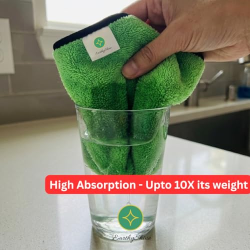 Image of Microfiber Cloths for Home Cleaning - Thick, Reusable & Lint-Free | for Kitchen, Dusting, Glass, Furniture & Other Surfaces (600 GSM, 40X40cm Pack of 12)