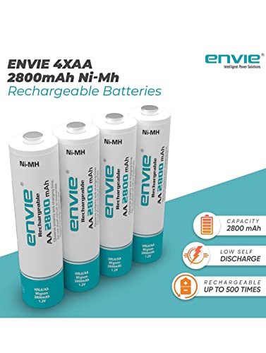 Image of ENVIE (ECR11MC + 2800 4PL) SprintX Ultra Fast Rechargeable Batteries Charger && ENVIE Infinite 9V 800 maH Li-ion Rechargeable Battery ERB 9V MU