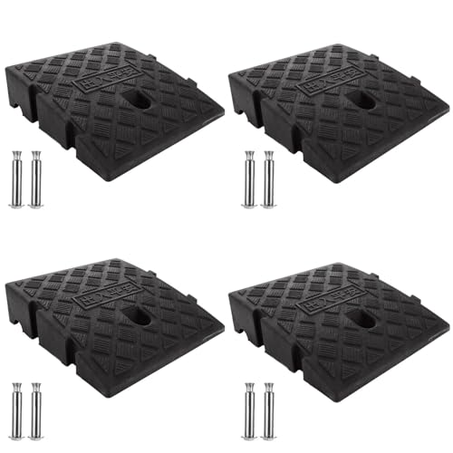 4 Rampas para Bordillo Portátiles de 2 Pulgadas miniatura 1
