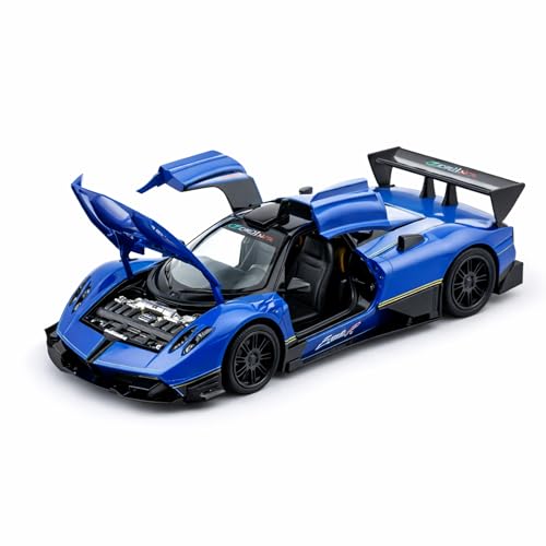Image of Wizplex RMZ Hobby Pagani Zonda R Die-Cast Car 1:32 Scale Model Hypercar Pull Back Toy Vehicle for Boys and Collectors