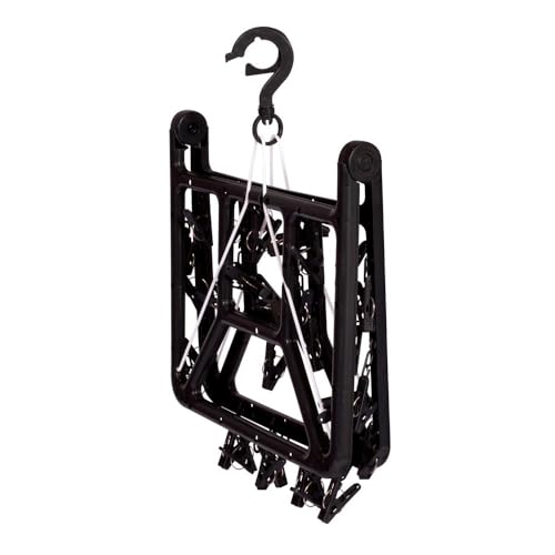 Mini-Varal, Retangular, 32 Prendedores, Preto, Mor