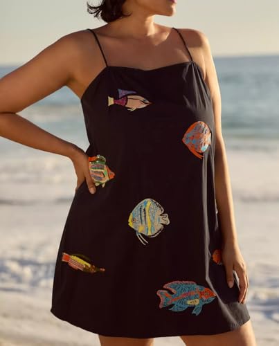 Image of Women Boho Floral Mini Cami Dress Spaghetti Strap Flowy Sling Dress Graphic Backless Summer Holiday Sundress