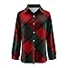 Womens Corduroy Shirts Casual Long Sleeve Button Down Blouses Fall Dressy Multi-Color Plaid Loose Fit Jacket Tops 2025