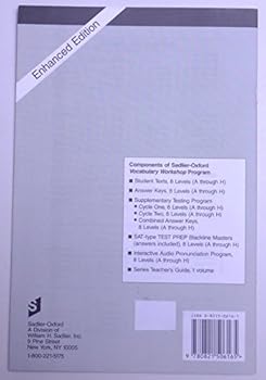 Paperback Vocabulary Workshop: Level A, Answer Key to Student Text, Enhanced Edition Book