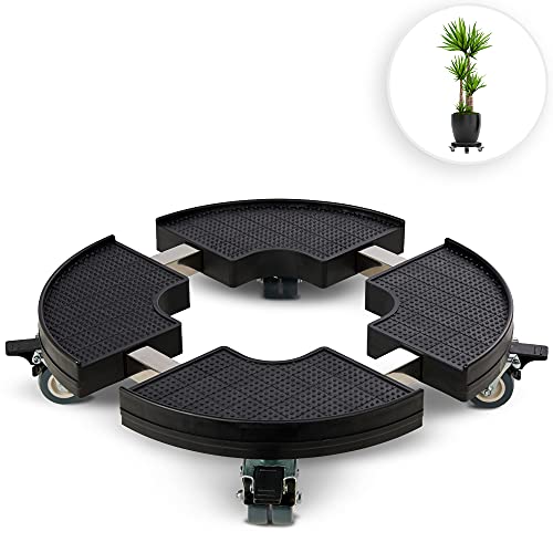GREENTYPE® Pflanzenroller rund bis zu 200 kg Blumentopf Rolluntersetzer...