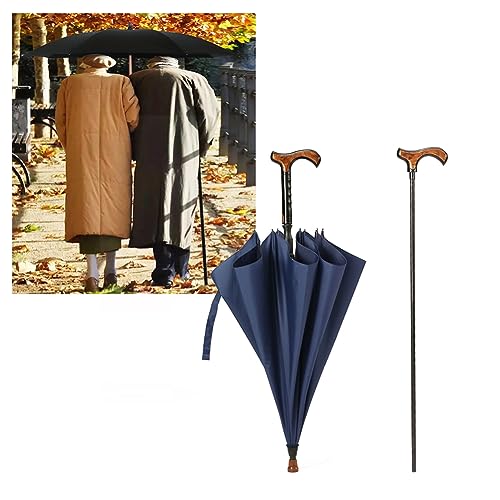 Parapluie canne de marche coupe-vent et béquille résistant à l'usure - 2