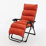 Silla plegable Cojín de Altas Prestaciones Gravedad Cero Salón Ajustable Plegable portátil Oficina Terraza Playa Piscina Cubierta Deportes Camping al Aire Libre LITING (Color : B)