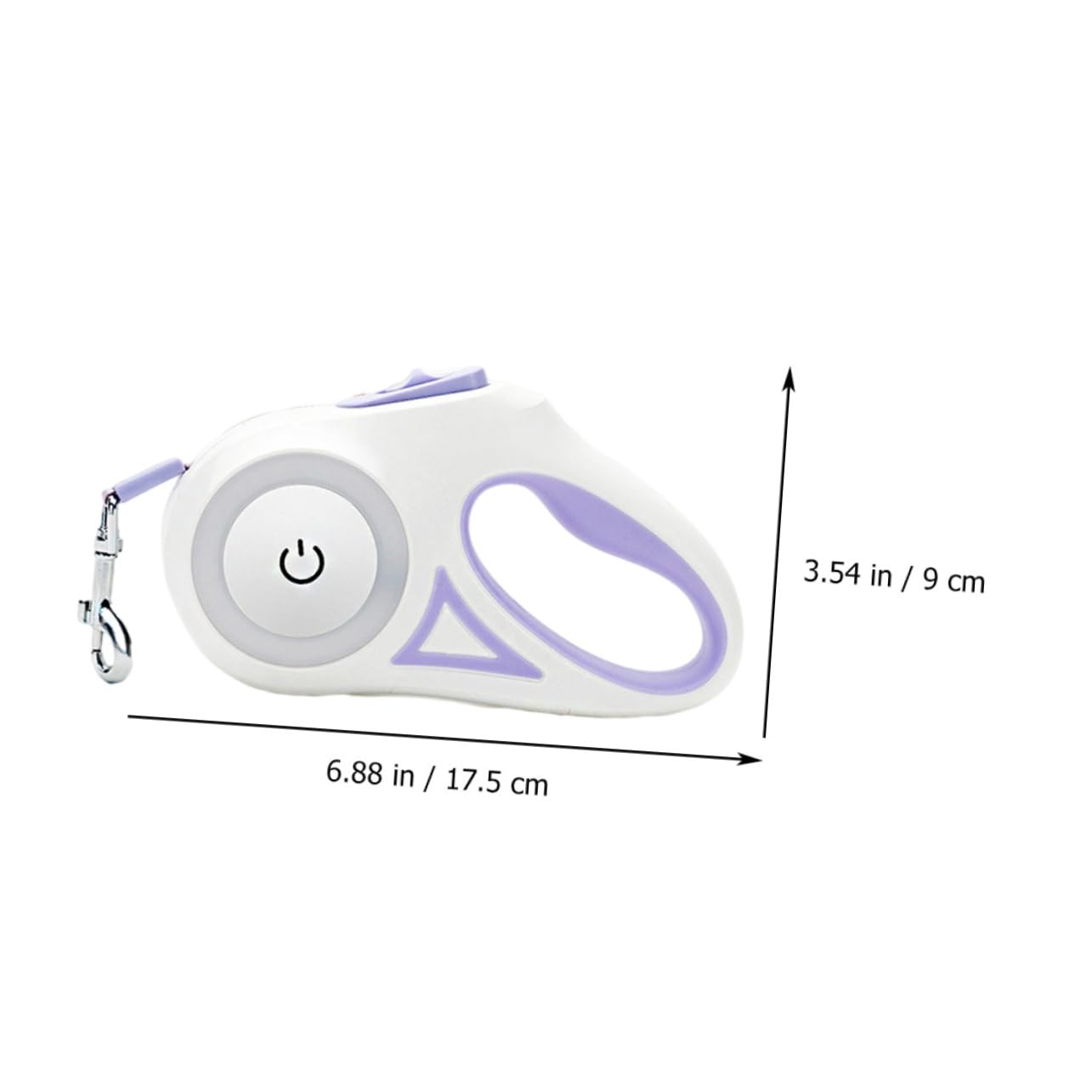 Happyyami Pet Traction Rope Reflective Dog Leash Led Light Automatic Retractable for Night Safety