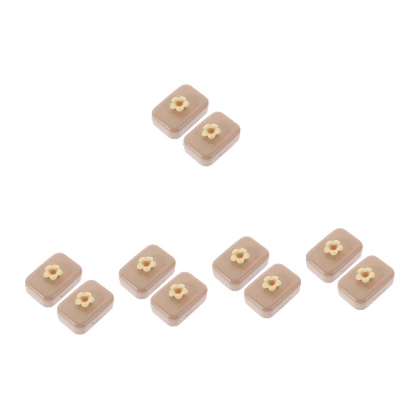 10 Set Astuccio piccolo Portatile Trasporto scatola adorabile organizer per obiettivi porta lenti a contatto da viaggio squisito porta lenti a contatto pp