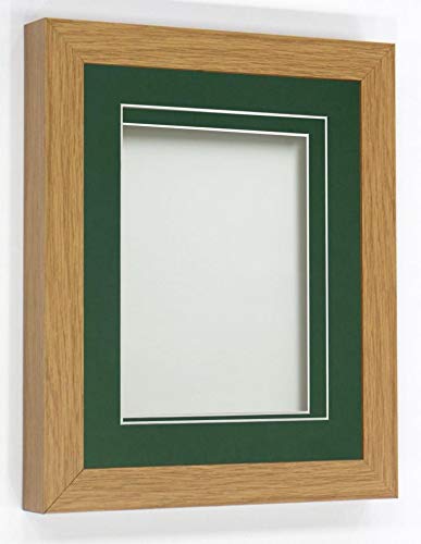 Rickman Box Frame Beech with Bottle Green Mount, 12x10 for 6x4 inch — image 1