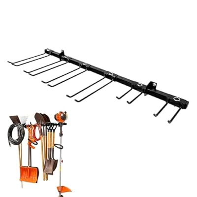 StoreYourBoard Tool Storage Rack – Heavy Duty Garage Tool Organizer Wall Mount for Garden Tools, Rakes, Shovels, Garage Hooks, Steel Gear Hanger Holds 300 lbs