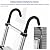 LXDZXY Ladders,Outdoor Roof Telesladders with Hooks & 80Mm Wide Step, Folding Telescoping Ladder, Multi-Purpose Extension Ladder for Home/5M/11.5Ft