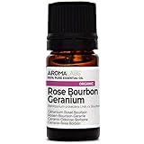 BIO - Aceite Esencial Geranio Rosa Borbon - 5mL - 100% Puro, Natural, Quimiotipado y Certificado AB - Aroma Labs (Marca Francesa)