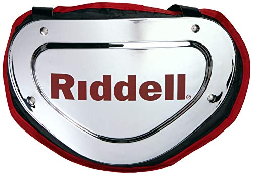 Riddell Sports Back Plate Chrome Finish, One Size Fits Most