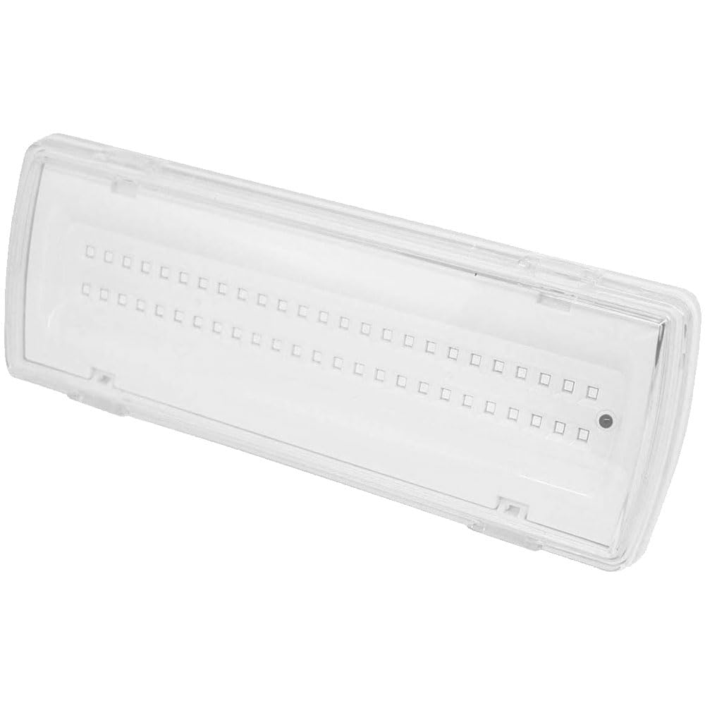 GC GLOBALCOMMERCE Lampada di Emergenza da Parete per Casa con 50 LED, Accensione Automatica e Batteria con Luce Bianca 4 Watt