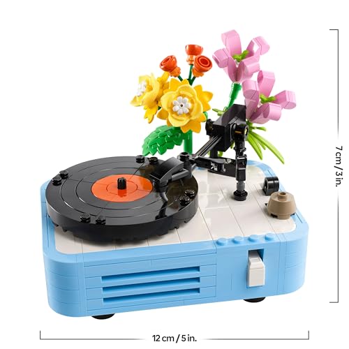 Creator 3 in 1 Giradischi con Fiori - Modellino Ricostruibile in Radio Retrò o in Microfono - Giochi Creativi per Bambine e Bambini da 8 Anni in su Fan della Musica - Idea Regalo - 31172 - Lego - Immagine 2