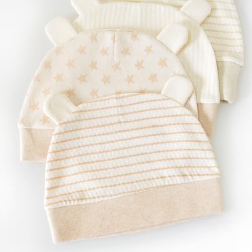 Cotton Newborn Baby Caps Soft & Breathable Hat Elastic Headband Comfortable Newborn Hat Upgrades for 0-3 Months Infants3