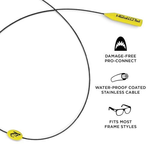 Image of Pilotfish Wire Sunglasses Strap, No-Tail Eyewear Retainer for Glasses, Secure Eyeglass Holder for Sports and Outdoors