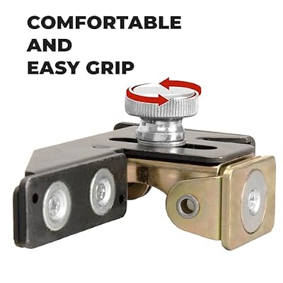 Strong Hand Tools, MagTab 2.0, Adjustable Magnetic Tab Holder, 6 x Replaceable Magnets, Knurled Knob, Slotted Bracket, Adjustable Magnetic V-Pad Base, Magnetic Tack Welding Tool, MET11
