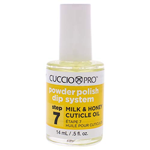 Cuccio Naturale Cuccio Pro Powder Polish Dip System Milk & Honey Cuticle Oil - Step 7, 0.5 Oz