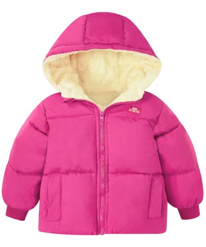 kids4ever Baby Mädchen Jacke Warmer Fleece Wintermantel mit...