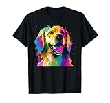 Golden Retriever Colorful Art Shirt For Retriever