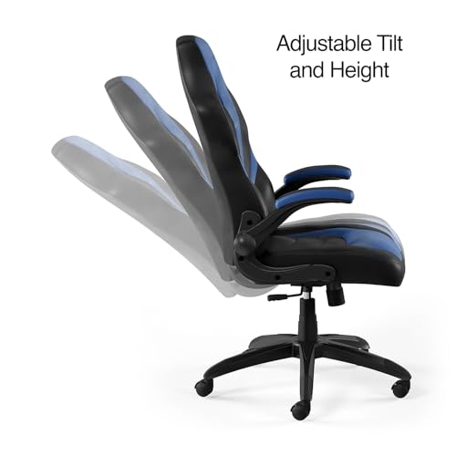 Image of STAPLES Emerge Gaming Chair, Ergonomic, Adjustable Height, Swivel, Black