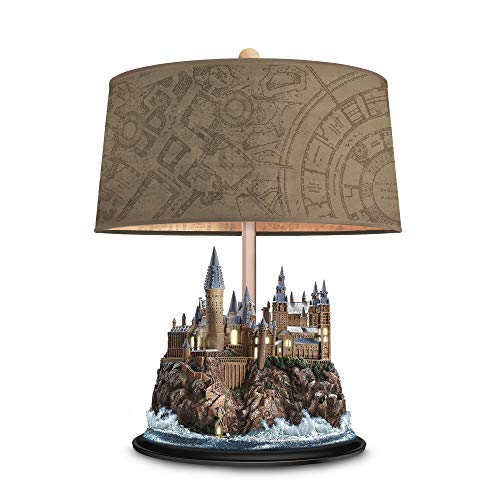 Harry Potter™ Hogwarts Lamp, Handpainted with Marauder's Map Lampshade by The Bradford Exchange