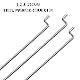 WMYCONGCONG 15 PCS Nylon-Steuerhörner 21x11 mm + Stößelstangen-Verbindungsstopper 1,3 mm + 1,2 x 210 mm stößelstangen für RC-Flugzeugflugzeuge
